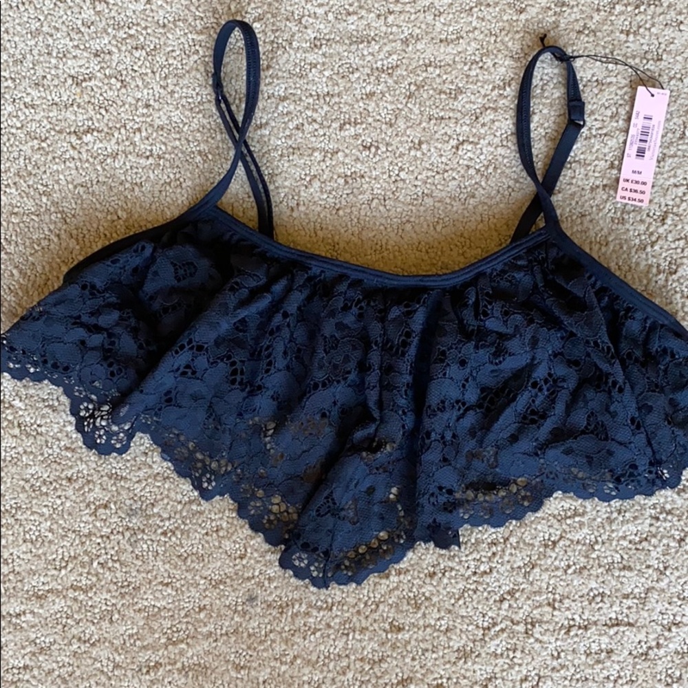 New w/Tag Victoria Secret Bralette M Black Ret $35